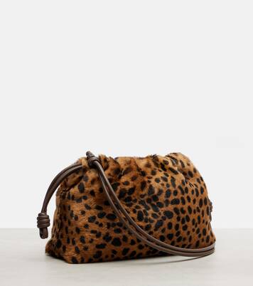 Flamenco Medium calf hair shoulder bag | Loewe