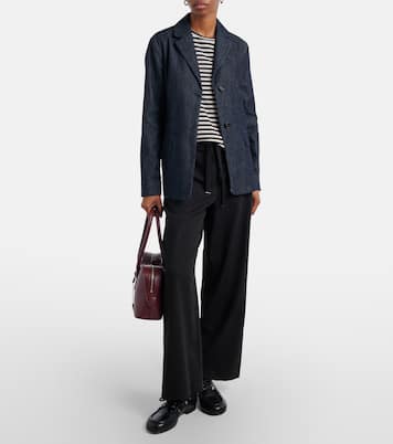 Argenta virgin wool crêpe wide-leg pants | 'S Max Mara