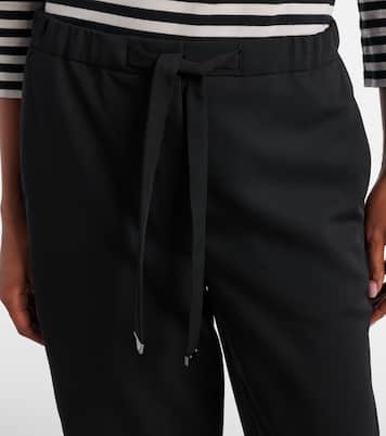 Argenta virgin wool crêpe wide-leg pants | 'S Max Mara