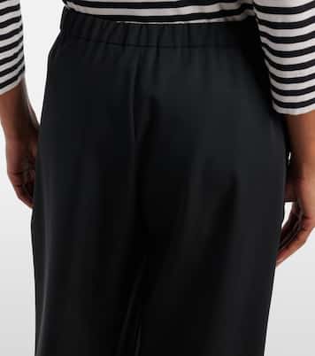 Argenta virgin wool crêpe wide-leg pants | 'S Max Mara