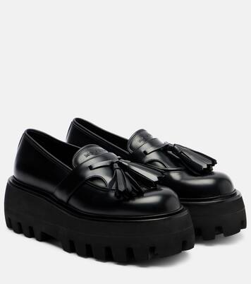 Sofa leather platform loafers | McQueen