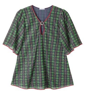 Plaid lamé kaftan | Oséree Kids