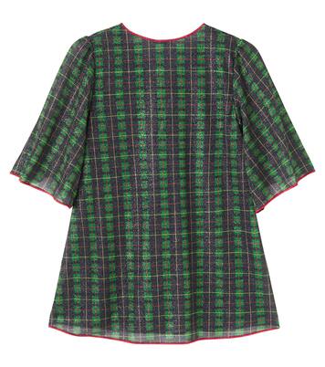Plaid lamé kaftan | Oséree Kids