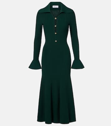 Midikleid aus Rippstrick | Self-Portrait