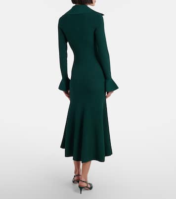 Midikleid aus Rippstrick | Self-Portrait