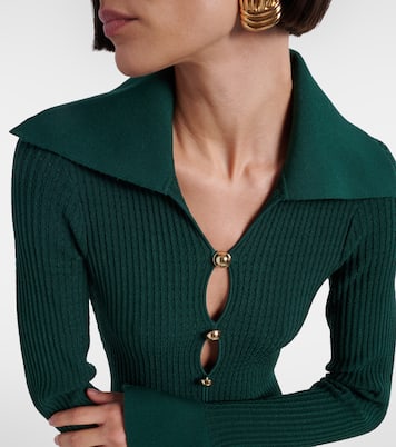 Midikleid aus Rippstrick | Self-Portrait