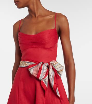 Rebellion linen midi dress | Zimmermann