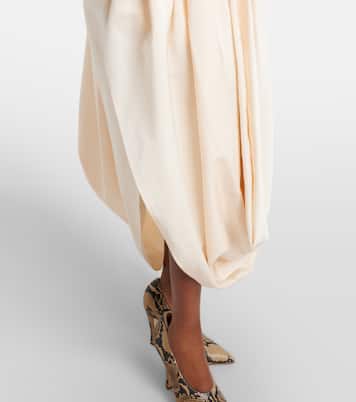 Off-Shoulder-Maxikleid aus Baumwolle und Seide | Magda Butrym