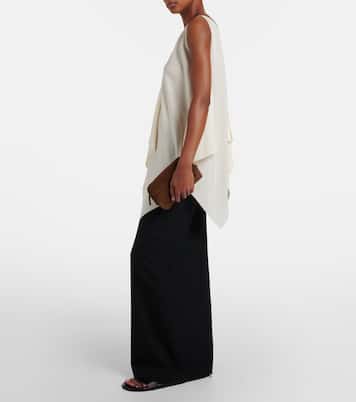 Astra Small suede pouch | The Row