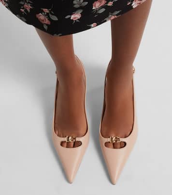 Lollo DG leather slingback pumps | Dolce&Gabbana
