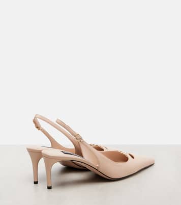 Lollo DG leather slingback pumps | Dolce&Gabbana