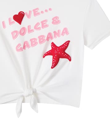 Camiseta de jersey de algodón estampado | Dolce&Gabbana Kids