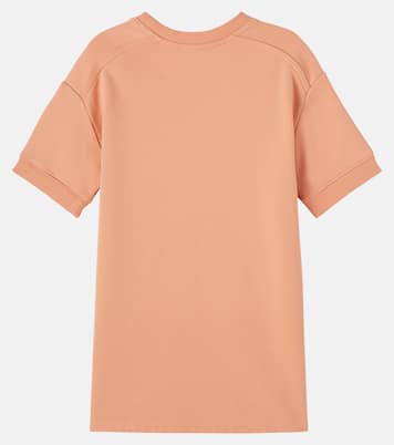 Robe sweat-shirt en coton à logo | Chloé Kids