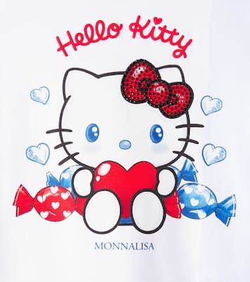 x Hello Kitty cotton-blend jersey T-shirt | Monnalisa