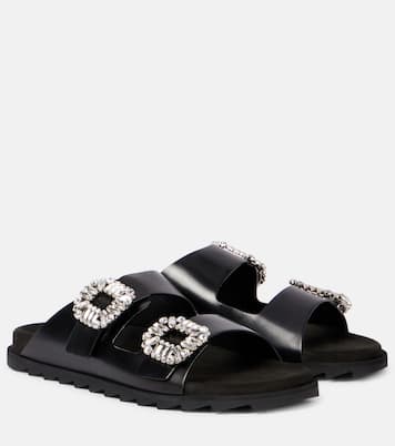 Mules Slidy Viv' en cuir à ornements | Roger Vivier