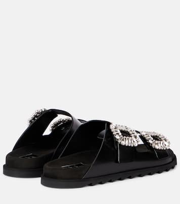 Mules Slidy Viv' en cuir à ornements | Roger Vivier
