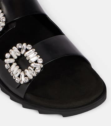 Mules Slidy Viv' en cuir à ornements | Roger Vivier