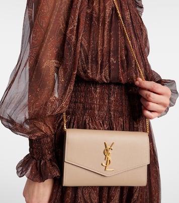 Portafoglio Uptown in pelle con tracolla | Saint Laurent