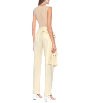 Curtains high-rise wool pants | Off-White