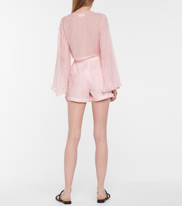 Natalia gingham cotton shorts | Alexandra Miro