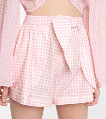Natalia gingham cotton shorts | Alexandra Miro