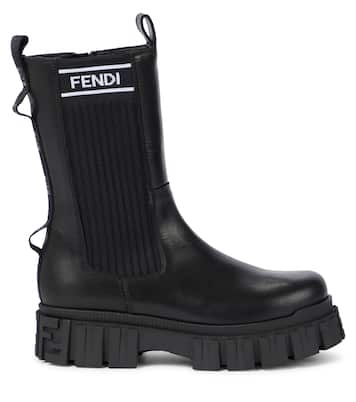 Leather ankle boots | Fendi Kids