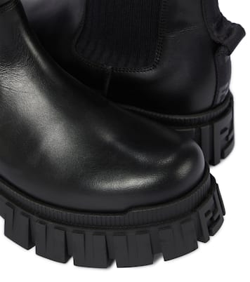 Leather ankle boots | Fendi Kids