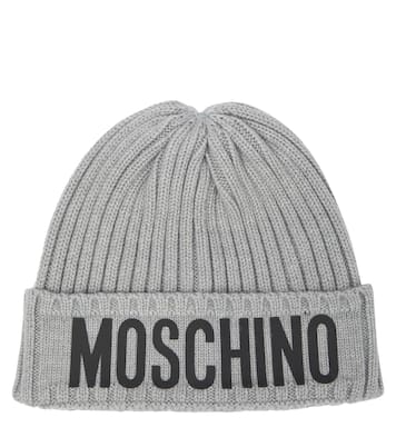 Gorro en mezcla de lana con logo | Moschino Kids