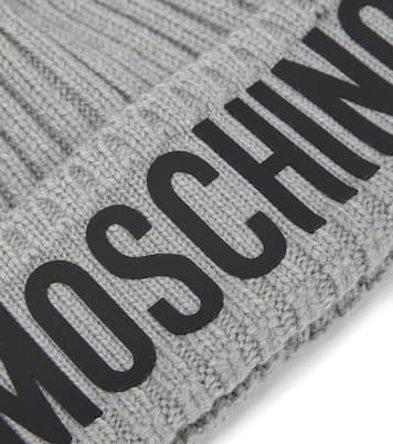 Gorro en mezcla de lana con logo | Moschino Kids