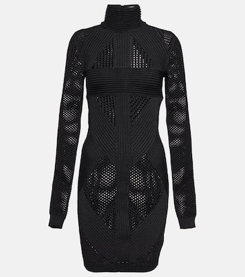 Mesh-paneled minidress | Balmain