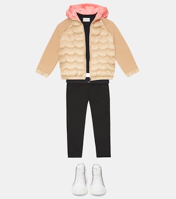 High-Rise Leggings aus Baumwoll-Jersey | Moncler Enfant