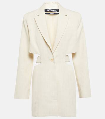 La Robe Bari linen-blend minidress | Jacquemus