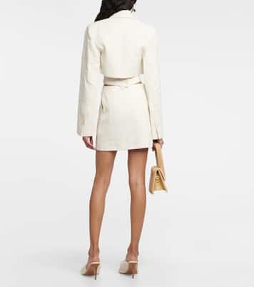 La Robe Bari linen-blend minidress | Jacquemus