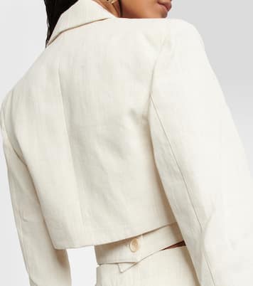 La Robe Bari linen-blend minidress | Jacquemus