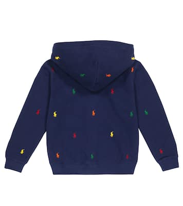 Felpa con cappuccio ricamata in jersey | Polo Ralph Lauren Kids