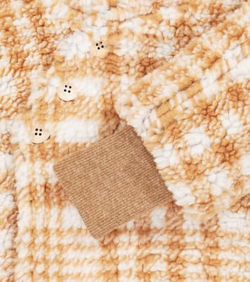 Baby Ethan checked hooded teddy jacket | 1 + in the Family