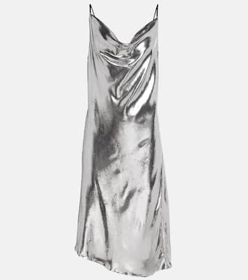 Alena metallic velvet slip dress | Petar Petrov