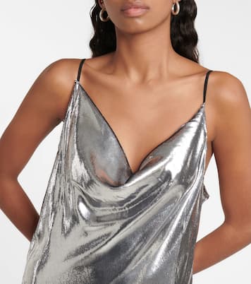 Alena metallic velvet slip dress | Petar Petrov