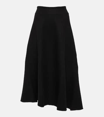 Jupe midi en laine vierge | Jil Sander