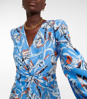 Anaba printed crêpe midi dress | Diane von Furstenberg