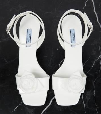 Verzierte Sandalen aus Leder | Prada