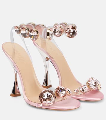 Sandali Diamond Clash in PVC e cristalli | Giambattista Valli