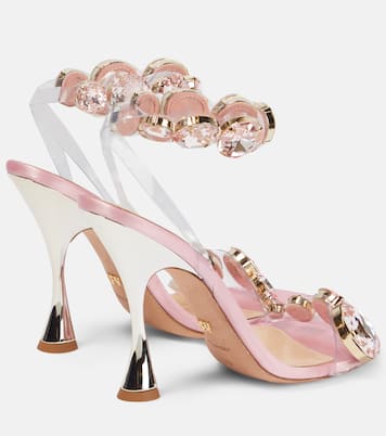 Sandali Diamond Clash in PVC e cristalli | Giambattista Valli