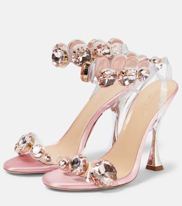 Sandali Diamond Clash in PVC e cristalli | Giambattista Valli