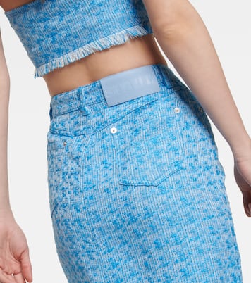 Falda midi Guinevere de tweed | Staud