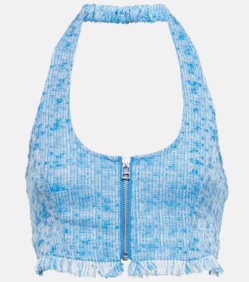 Top raccourci Becca en tweed | Staud