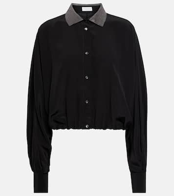 Verzierte Bluse aus Seide | Brunello Cucinelli