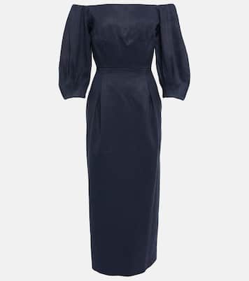 Robe midi Lo en chanvre et coton | Gabriela Hearst