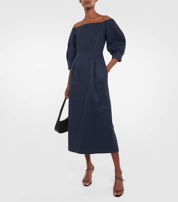Robe midi Lo en chanvre et coton | Gabriela Hearst