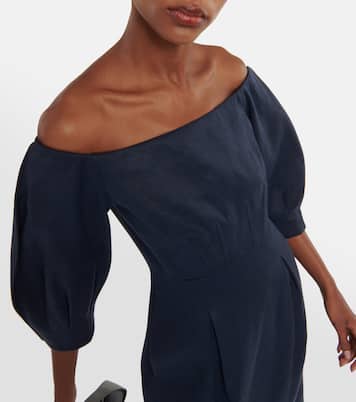 Robe midi Lo en chanvre et coton | Gabriela Hearst